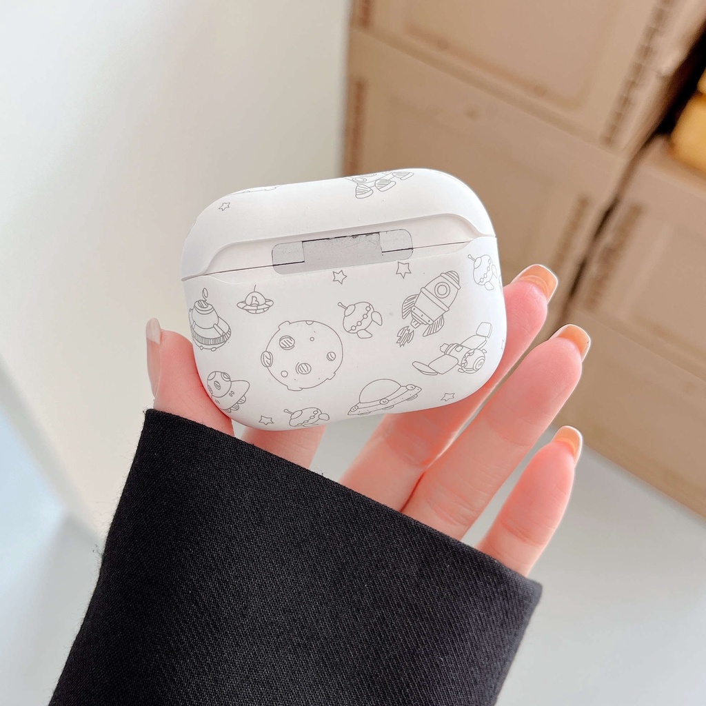 Vỏ Bảo Vệ Hộp Sạc Tai Nghe AirPods3 AirPods3 Pro 2Gen Họa Tiết Cờ Đỏ Dễ Thương Thời Trang Ốp