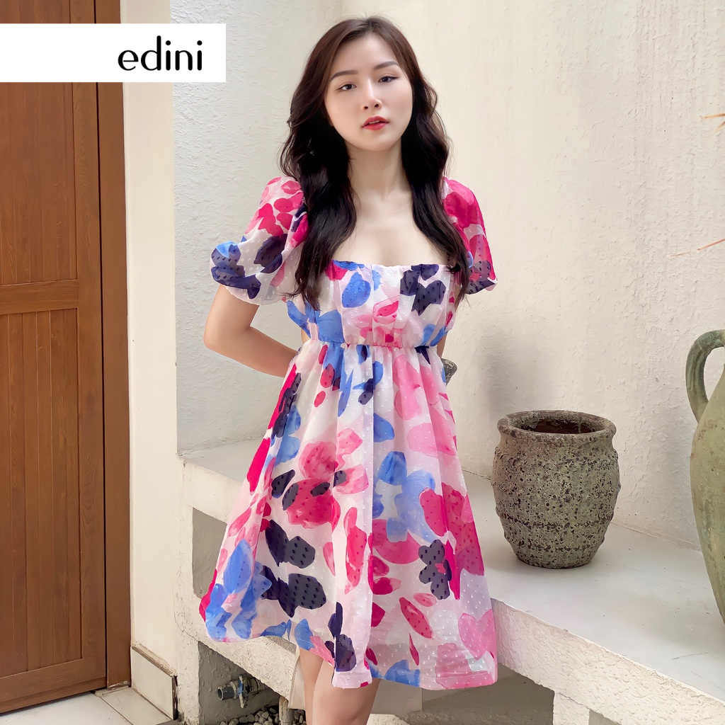 Đầm Hoa Tay Bồng - EDINI - D1523