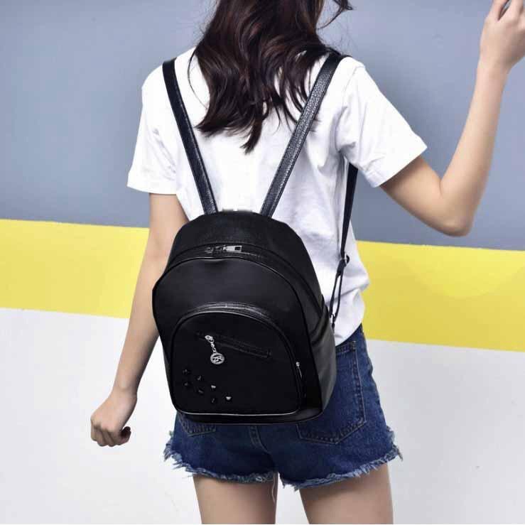 Balo đi học đính đinh , balo nữ đính đinh đẹp, balo nữ đi học đi chơi, balo thời trang đính đinh [New Unisex]