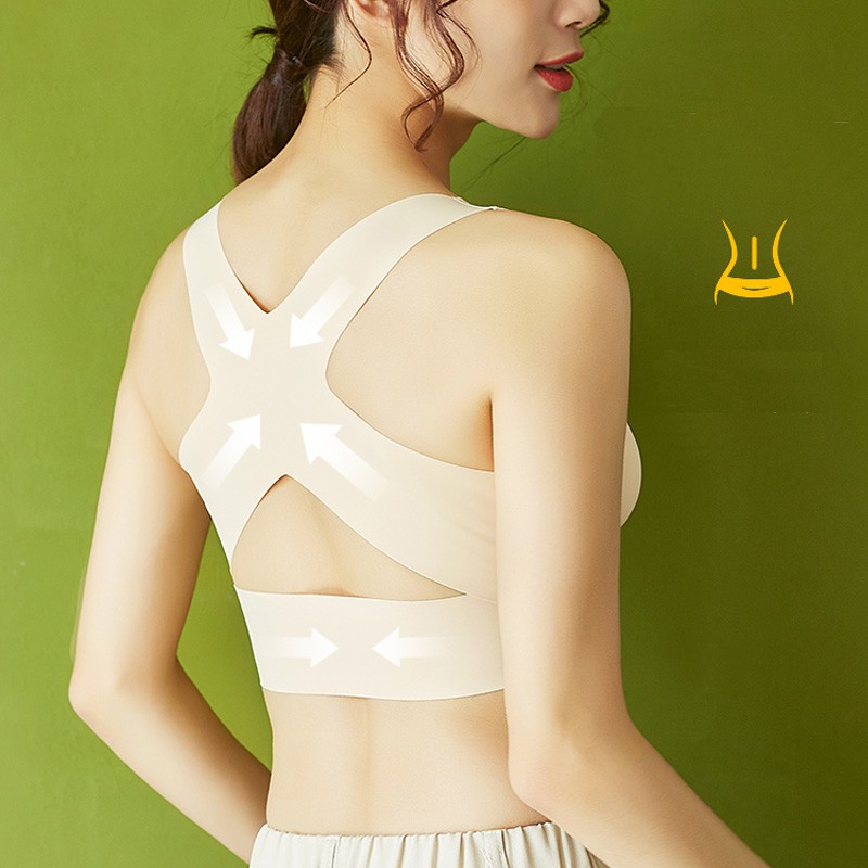 Cute Byte Áo ngực thể thao dây chéo cài phía trước