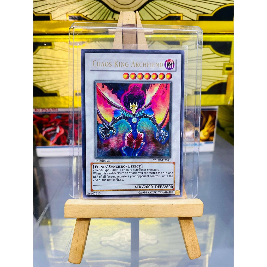 [ Dưa Hấu Yugioh ] Lá bài thẻ bài Chaos King Archfiend - Ultra Rare - Tặng bọc bài nhựa bảo quản