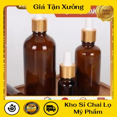 Lọ Chiết Serum ❤ TRÙM SỈ ❤ [15ml,20ml,30ml] Lọ đựng tinh dầu bóp giọt khoen vàng chiết mỹ phẩm , phụ kiện du lịch