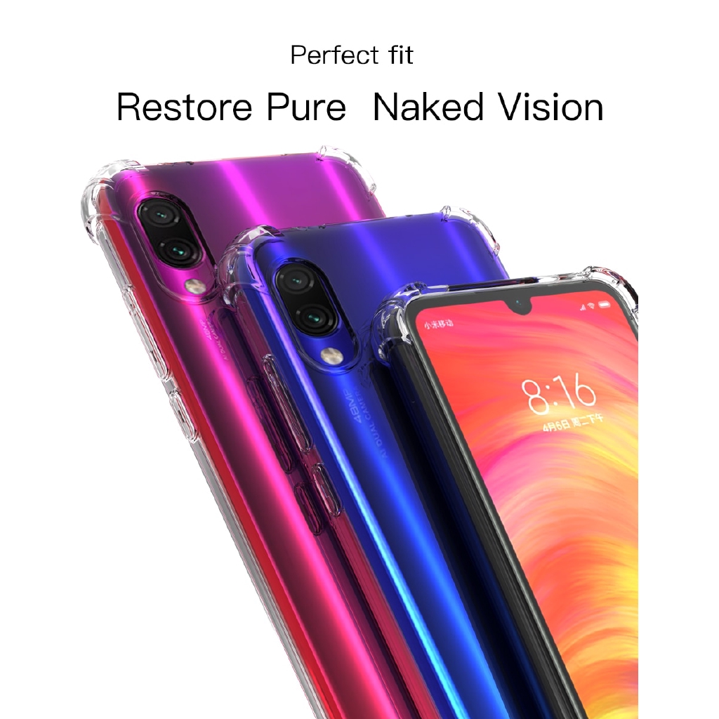 Ốp Điện Thoại TPU Trong Suốt Chống Sốc Cho redmi note 7 / 5 / 4 / 6 pro xiaomi redmi 6a 4x 5plus 5pro