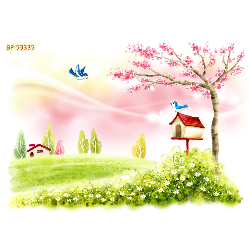 Tranh 3D Dán Tường Phòng HOẠT HÌNH Nhiều Chủ Đề Nhiều Kích Thước