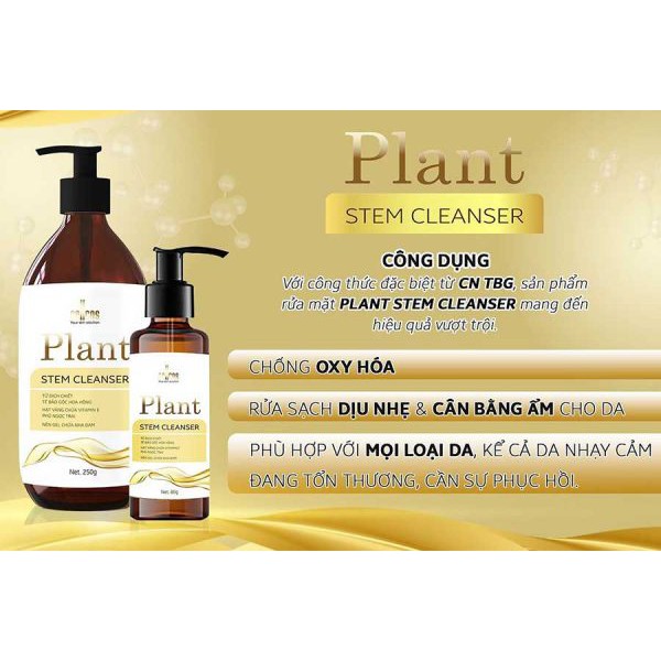 Sữa rửa mặt làm sạch và nuôi dưỡng phục hồi da Plant Stem Cleanser