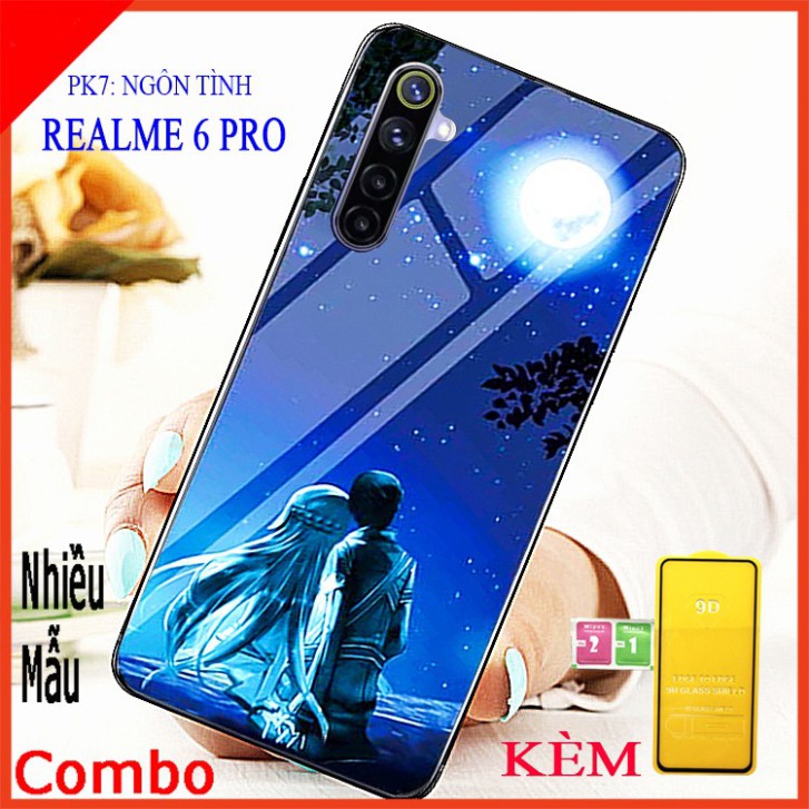 (COMBO ốp lưng )1 ốp lưng điện thoại REALME 6 PRO và 1 kính cường lực full màn hình, Có kèm video sản phẩm educase66