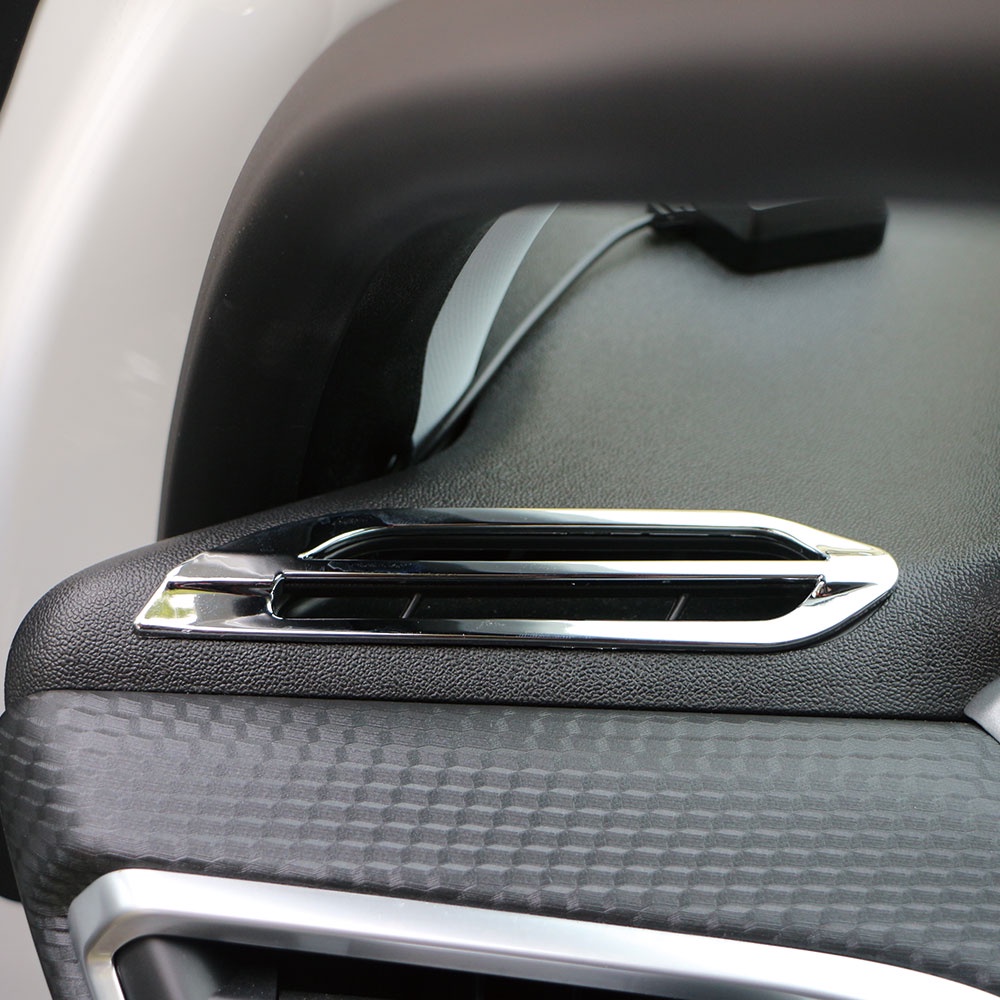 Khung Viền Lỗ Thông Gió Bằng Crom ABS Cho Peugeot 2008 2014 2015 2016 2017 2018 2019