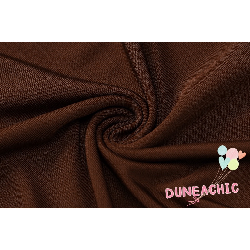 DUNEA Bộ Áo Tank Top Hở Lưng + Chân Váy Lưng Cao Màu Trơn Xinh Xắn Cho Nữ