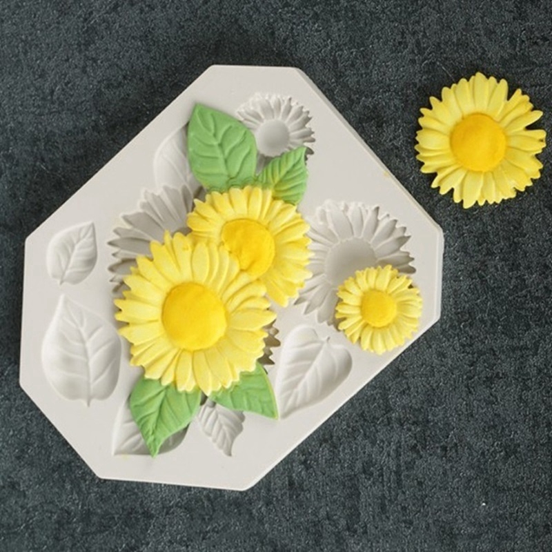 Khuôn làm bánh kẹo đường hình hoa bằng silicone