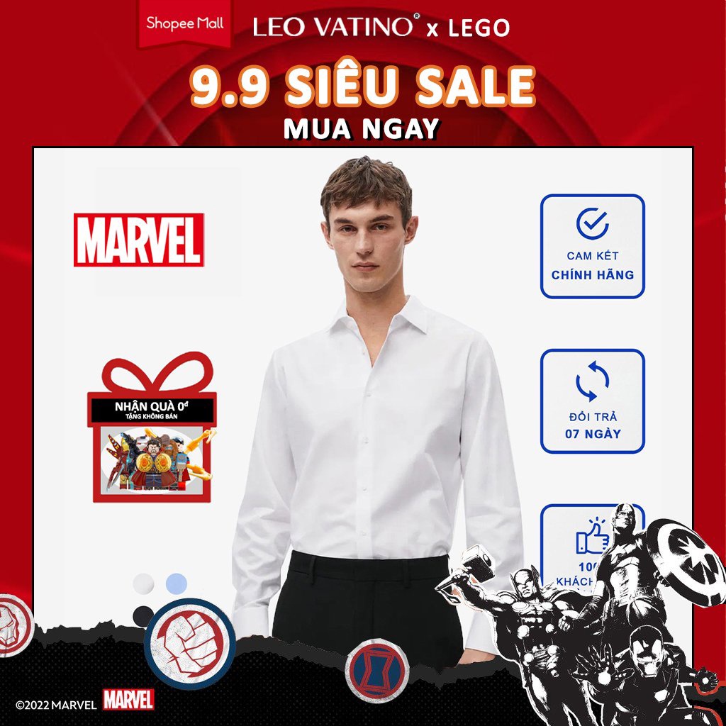 Áo sơ mi nam Leo Vatino dài tay chất co giãn đứng dáng form ôm đẹp SMGV66