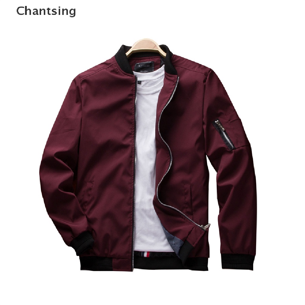 Chantsing Spring Men's Bomber Zipper Jacket Casual Streetwear Hip Hop Slim Fit Pilot Coat Clothing Plus Size Hope you can enjoy your shopping