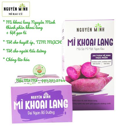 Mì Bún Rau Củ Nguyên Minh Gói 300gr Từ Bột Gạo Rau Củ Nguyên Chất - Nhà Mỡ Mỡ