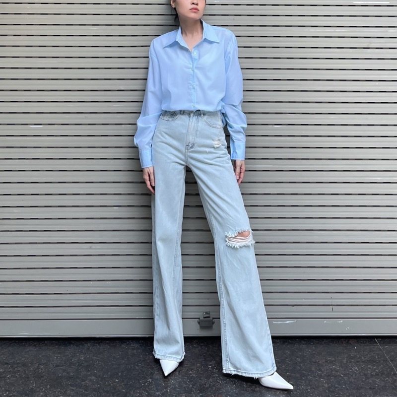 Sơmi vải kate dáng basic AMINA SHIRT | BigBuy360 - bigbuy360.vn