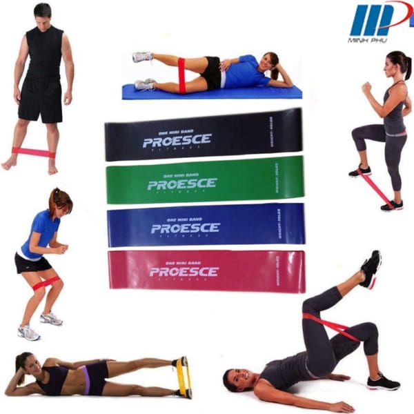 Giá sỉ ⚡️ Dây Kháng Lực Mini Band, Dây Cao Su Kháng Lực Aolikes Tập Chân Mông