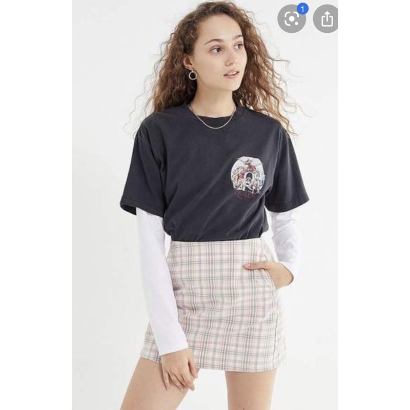 Chân váy urban caro