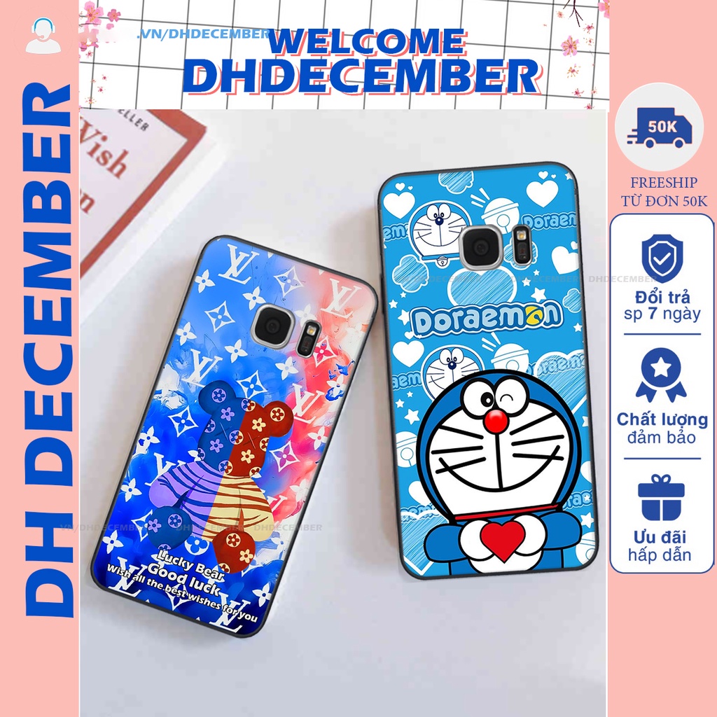 Ốp lưng Samsung Galaxy S7 / S7 EDGE in hình gấu K@ws, gấu nâu, dor@emon RẺ- ĐẸP- BỀN