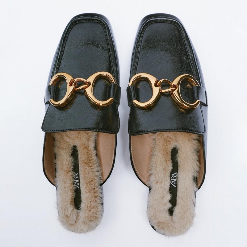 Ảnh thật Dép sục lông Z:A:R:A sale