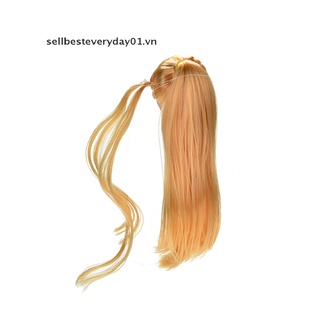 Đầu búp bê tóc dài thẳng vàng cho búp bê 11"