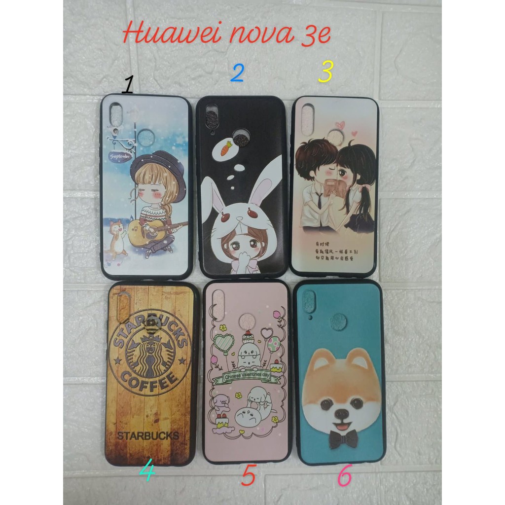 Ốp lưng thời trang dẻo hình cho Huawei Nova 3E