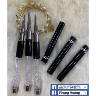 Cọ Râu Cán Đá Vẽ Hoa Nail Art Brush (lẻ 1 cây)