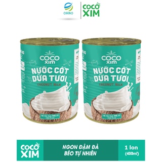 [TIỆN LỢI CHO MẸ] Combo 02 Lon Nước Cốt Dừa Tươi Nguyên Chất 100% Chef's Choice 400mL- Thương hiệu COCOXIM - TT CIRINO