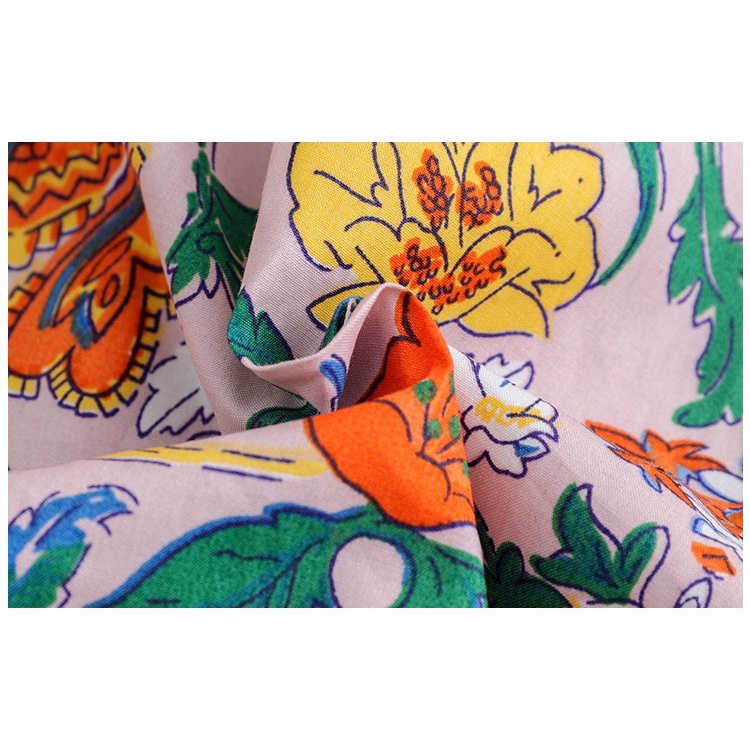 J012 - Jum bé gái hồng hoa nhí sz 110-160, đồ liền thân cho bé ống dài hè thu, thiết kế thời trang