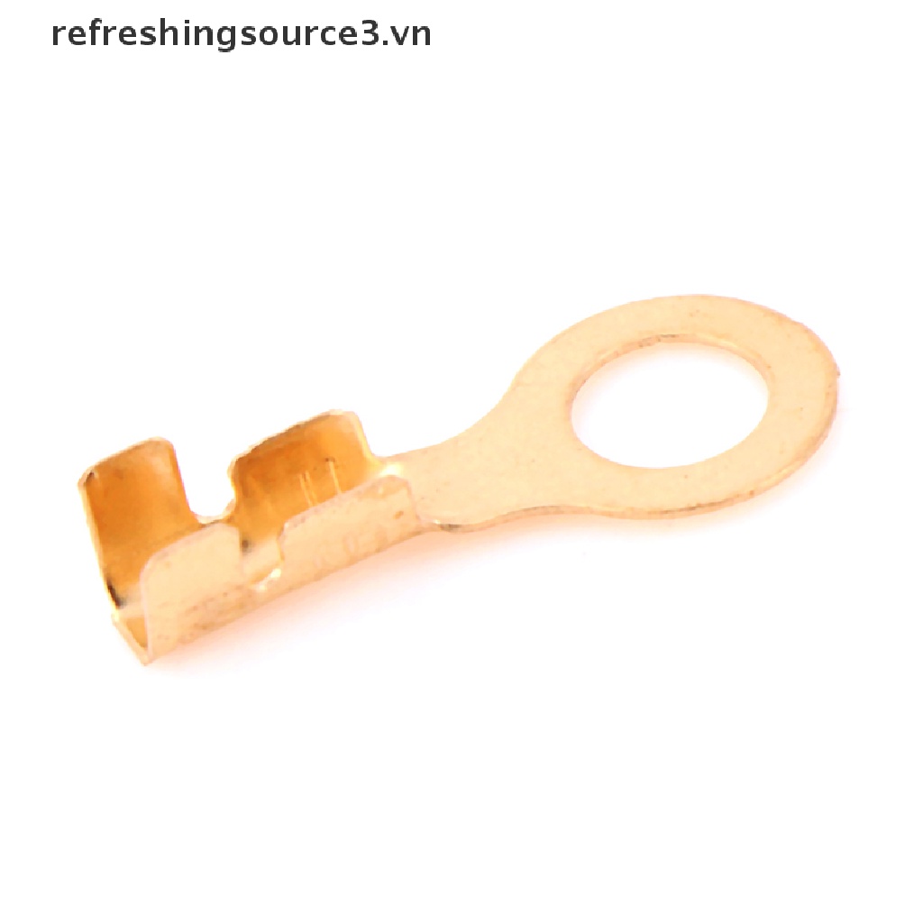 Set 100 đầu nối dây điện 4.2mm đầu tròn bằng đồng thau