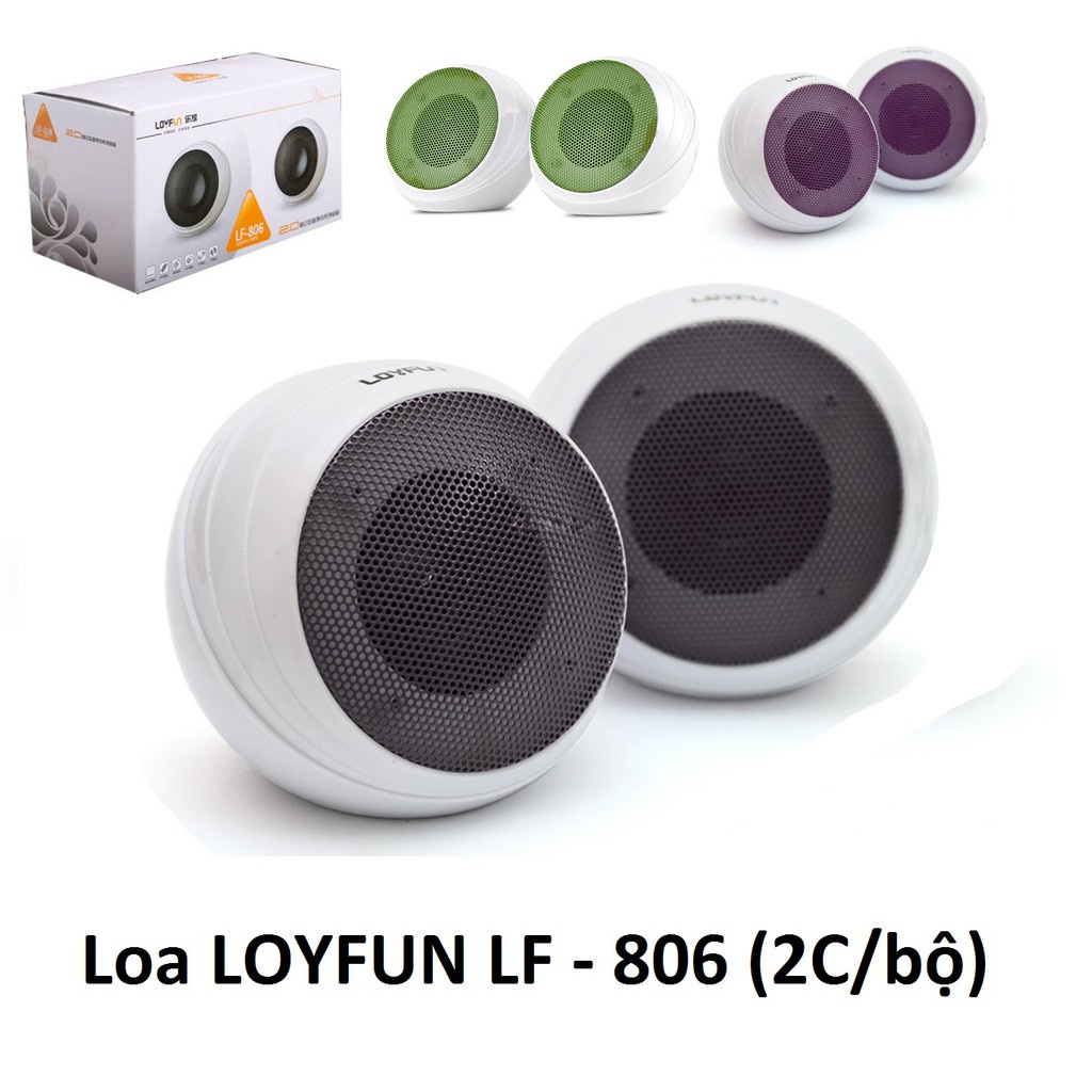 Loa Máy Tính, Loa Vi Tính Loyfun LF - 802 Hàng Chính Hãng, Thiết Kế Độc Đáo - Bảo Hành 3 Tháng - Shop Giá Sàn