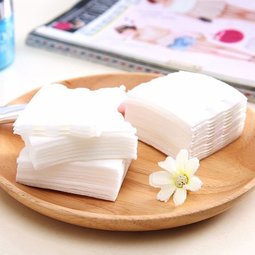 Bông tẩy trang Cotton PADS 3 lớp 222 miếng loại dủ sịn mềm mịn không xơ bông