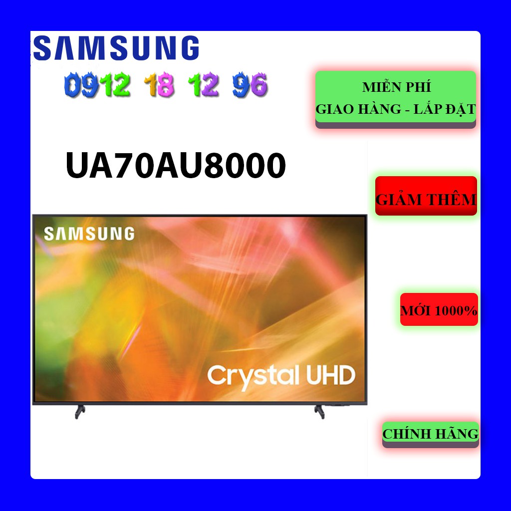[Mã ELSALE257 giảm 5% đơn 3TR] SAMSUNG 70AU8000 - Smart Tivi Samsung UA70AU8000 4K UHD 70 Inch