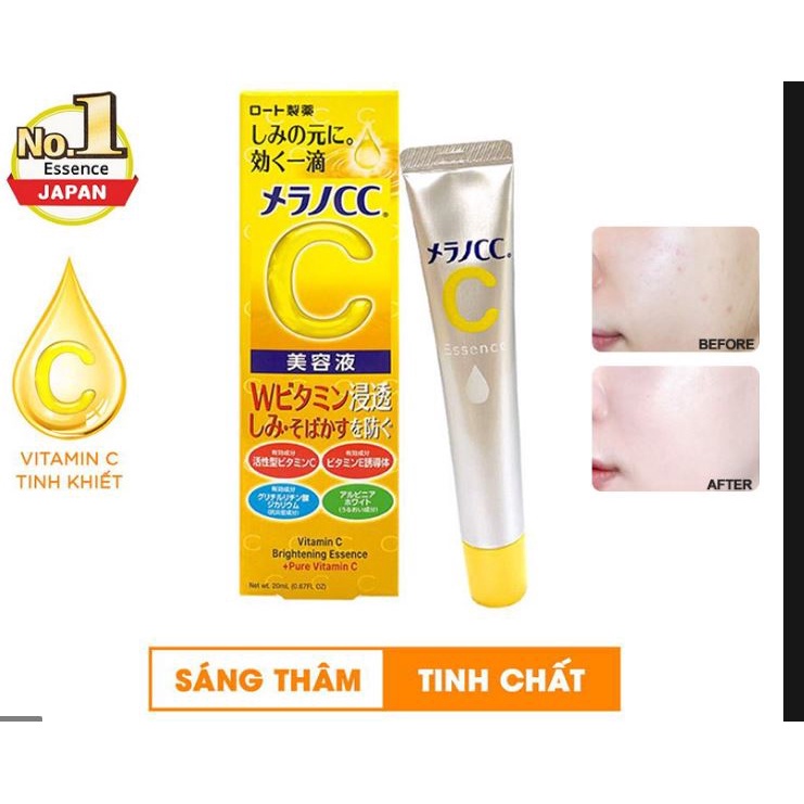 Tinh chất dưỡng trắng da chống thâm nám Melano CC Whitening Essence 20ml