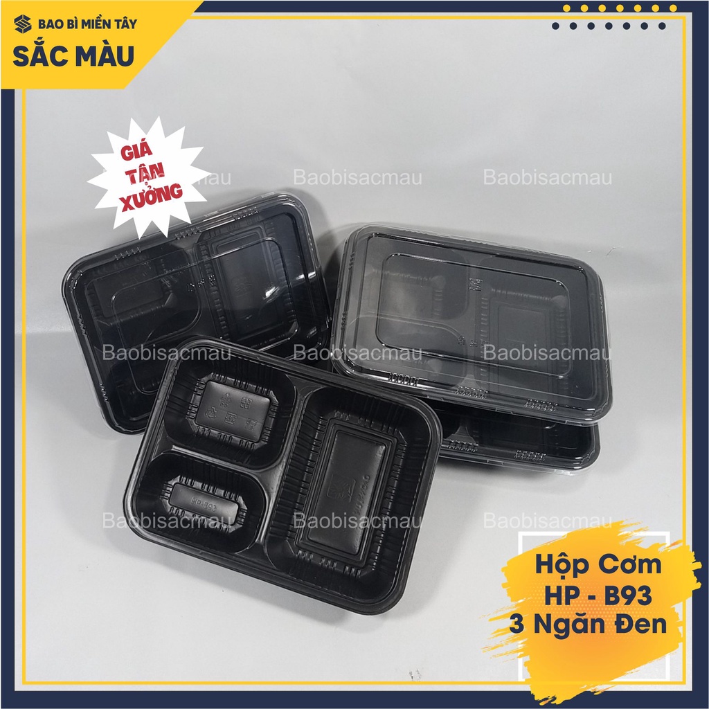 Sét 20 Hộp nhựa 3 ngăn cao cấp B93