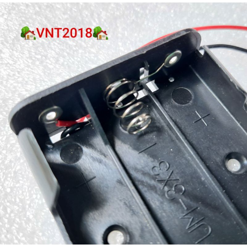 Đế lắp pin AA (2A) 3 ngăn