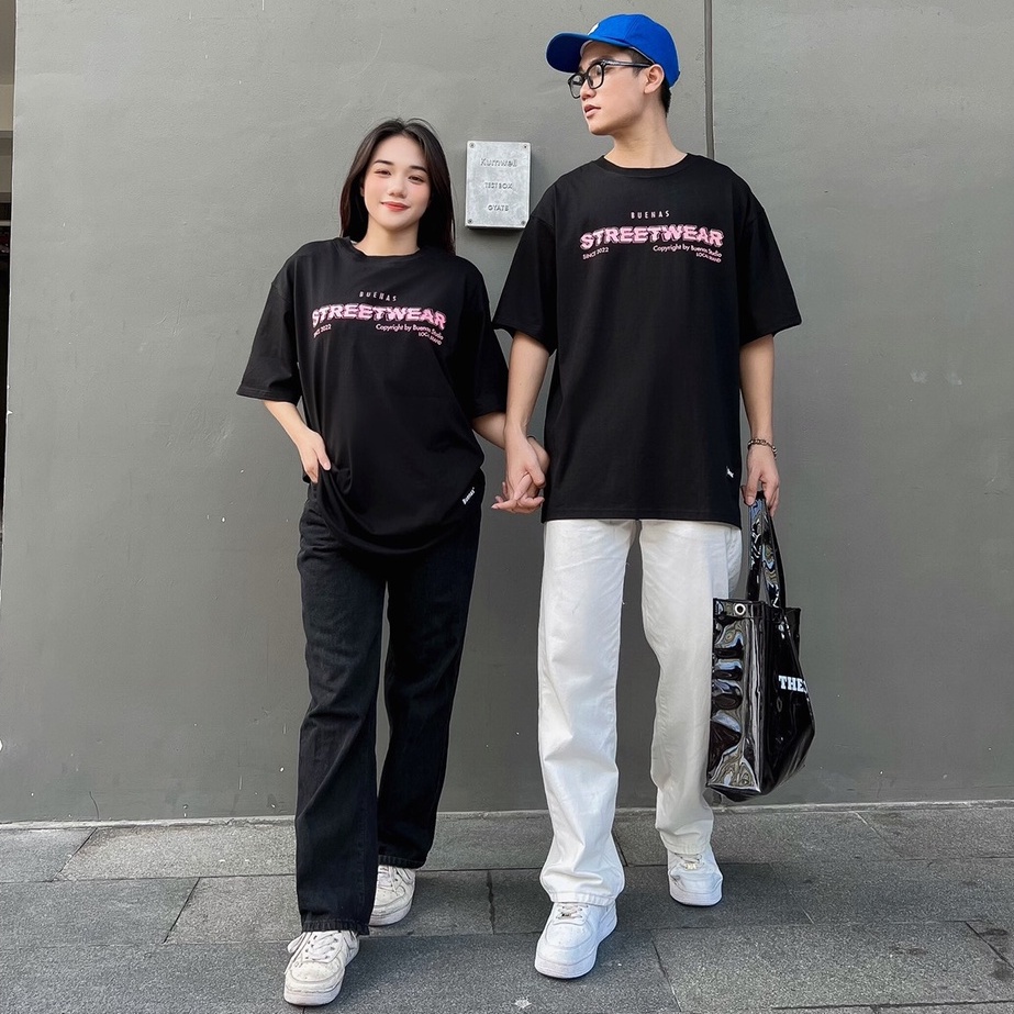 Áo thun local brand tay lỡ form oversize unisex cho nam nữ BUENAS - SWT07S