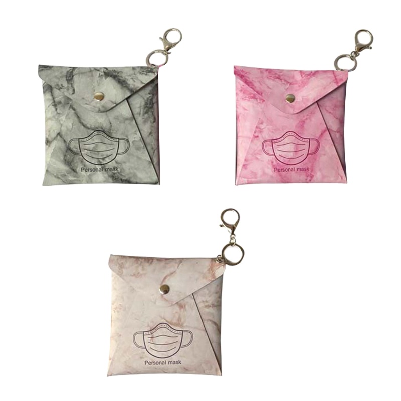 Túi đựng khẩu trang có móc khóa chống thấm nước tiện dụng