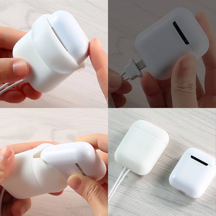 [Mã LTP50 giảm 50000 đơn 150000] Case Silicone cho Airpod / Airplus 2019 Remax RC-A6