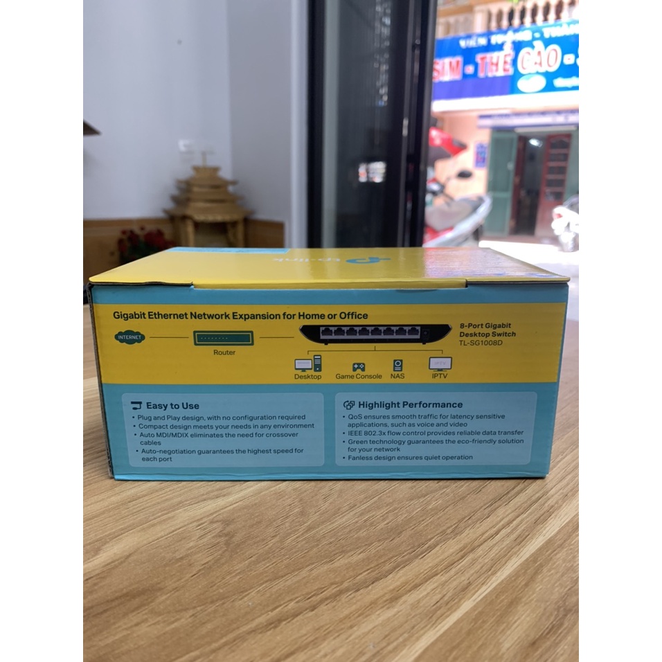 [Hỏa tốc - HN] Bộ chia tín hiệu mạng 8 cổng, Switch TP-Link TL-SG1008D 8 port Gigabit