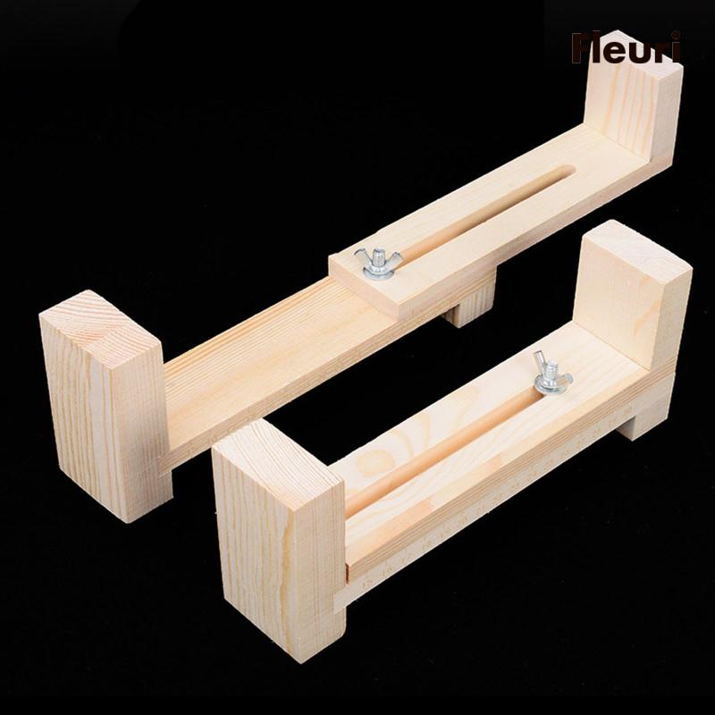 [Fleurir] Dụng Cụ Làm Móc Khóa / Dây Dù Bện Bằng Gỗ