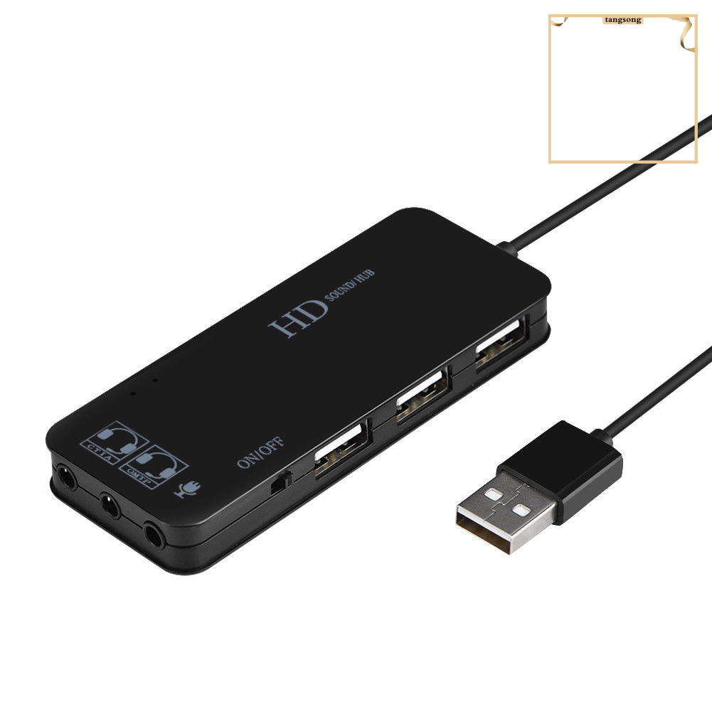 CHANNEL Đầu Chuyển Đổi Âm Thanh 7.1 Kênh Usb2.0 Kèm Phụ Kiện