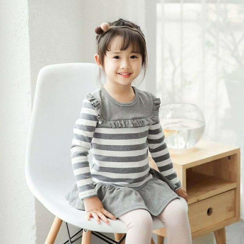 Váy tay dài bé gái hàng QC cao cấp  - Đầm thu đông cho bé