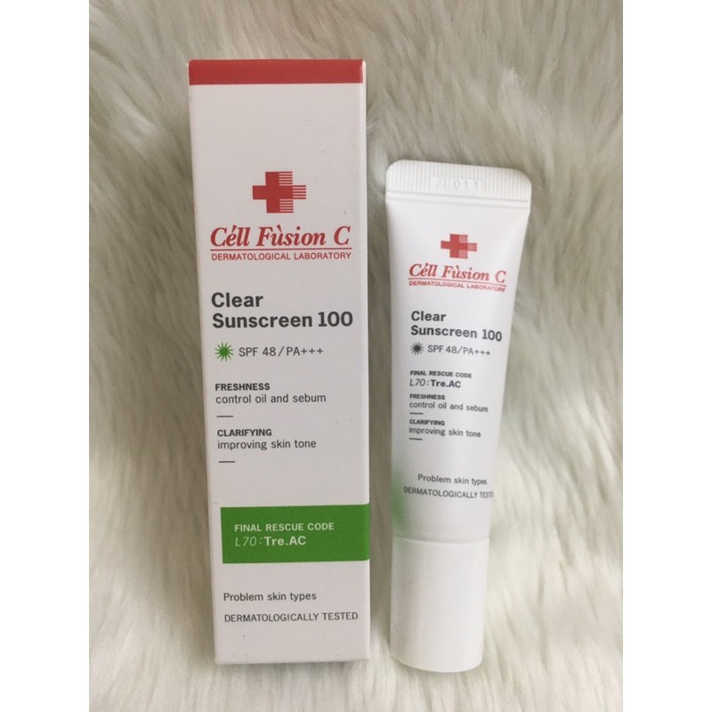 (Mini 10ml - 20ml) Kem Chống Nắng Cell Fusion C Hồng/Đỏ/Xanh/Vàng