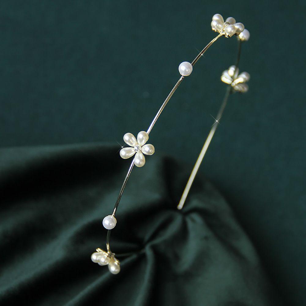 Băng Đô Cài Tóc Đính Hoa Ngọt Ngào Cho Nữ|Băng Đô Cài Tóc Bằng Hợp Kim Cho Nữ