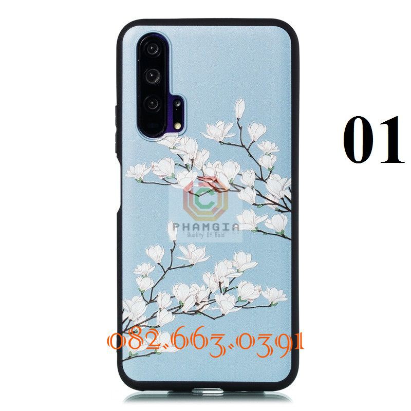 Ốp lưng Honor 20 pro dẻo in hình hoa siêu đẹp