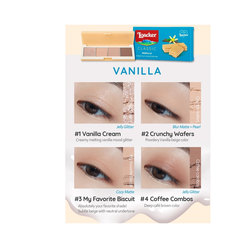 Bảng phấn mắt 4 màu cao cấp ETUDE 6g dòng Play Color Eyes Mini LOACKER