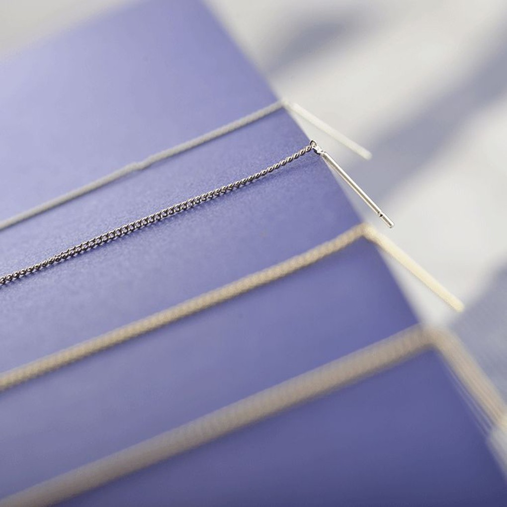 Đôi khuyên tai dài đính đá thời trang thanh lịch cho nữ