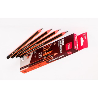 01 chiếc bút chì 2b tam giác không tẩy/ có tẩy deli 37015/ 37013
