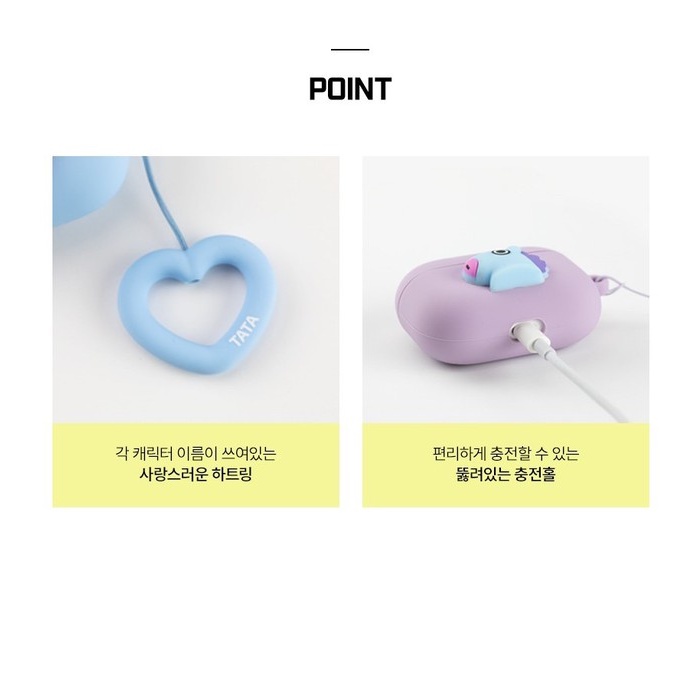 HỘP ĐỰNG AIRPOD PRO CASE HEARTING DUO BT21 Beens Company