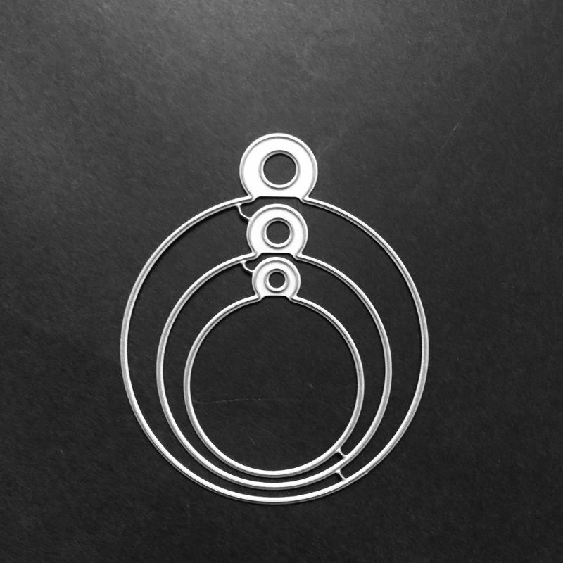 Khuôn Cắt Thẻ Trang Trí Album Hình Tròn Bằng Kim Loại