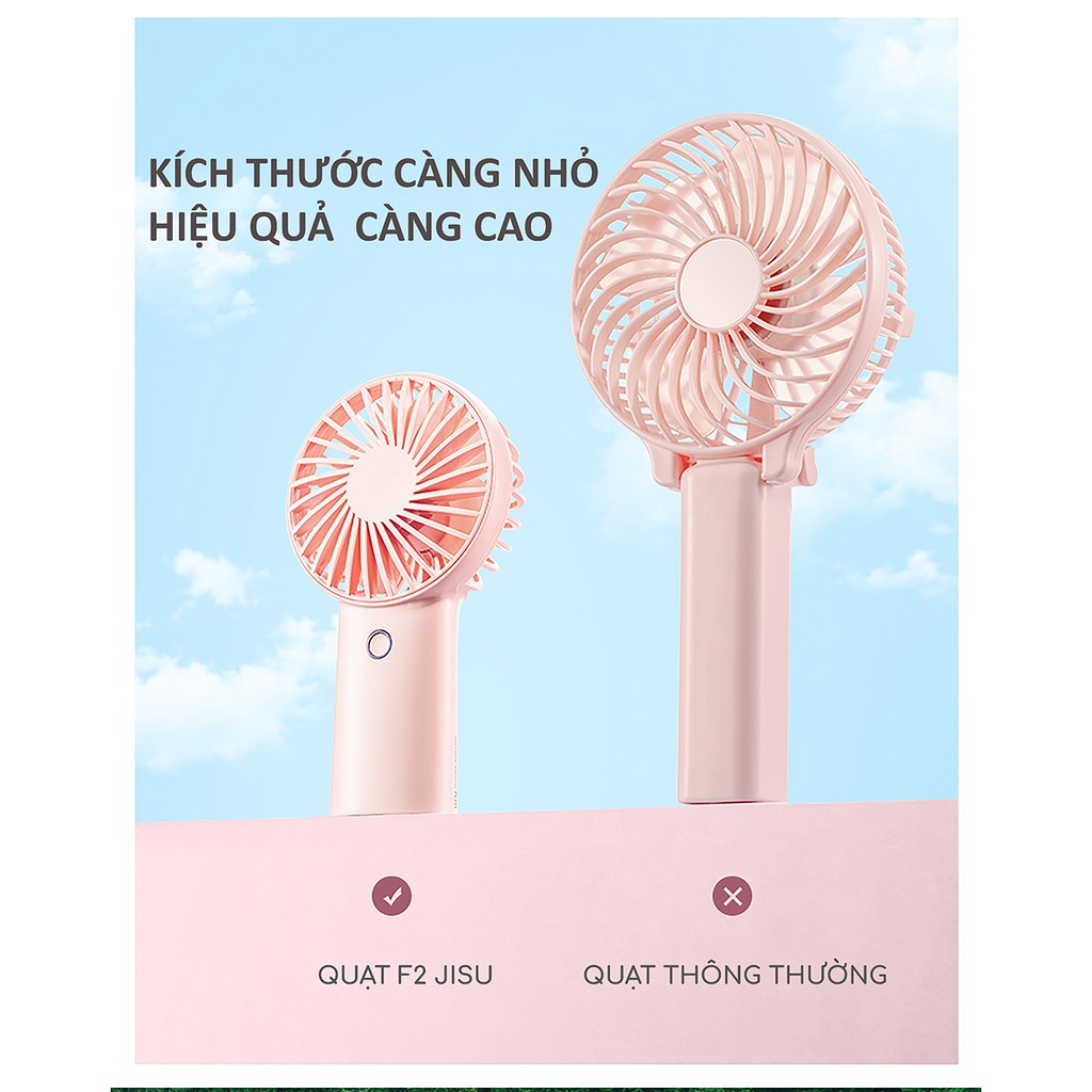 Quạt cầm tay tỏa hương chính hãng JisuLife,không gây ồn, mùi hương nhẹ nhàng, dễ chịu, bảo hành 12 tháng | BigBuy360 - bigbuy360.vn