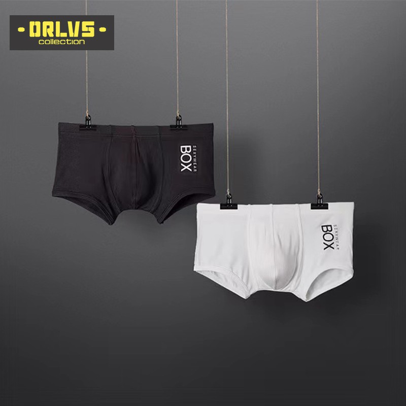 ORLVS Quần lót boxer hình hộp sữa gợi cảm cho nam giới